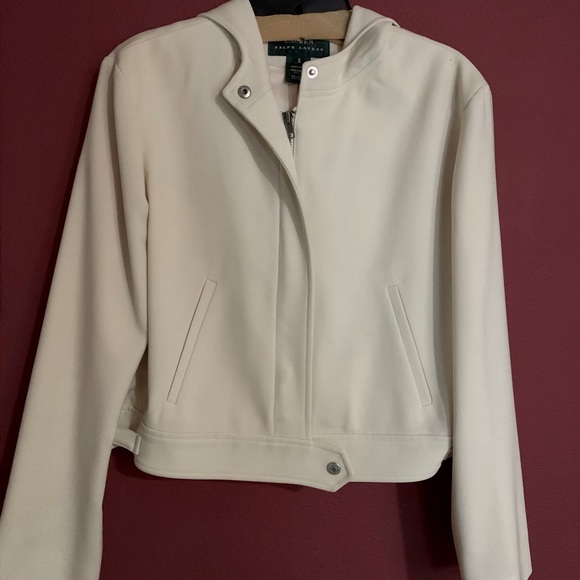 Lauren Ralph Lauren Jackets & Blazers - Cream colored Lauren jacket with hood